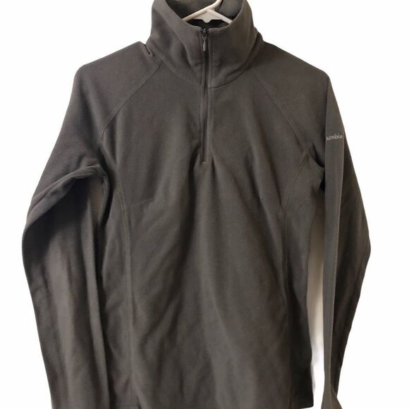 Columbia womans light weight fleece pull over sweatshirt gray -Small - Picture 1 of 7